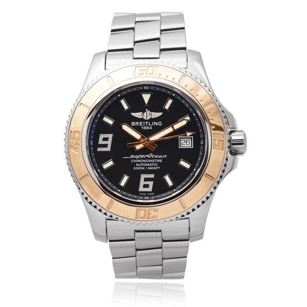 Breitling Stainless Steel Men's 'Superocean 44' 18 KT Gold Automatic Watch
