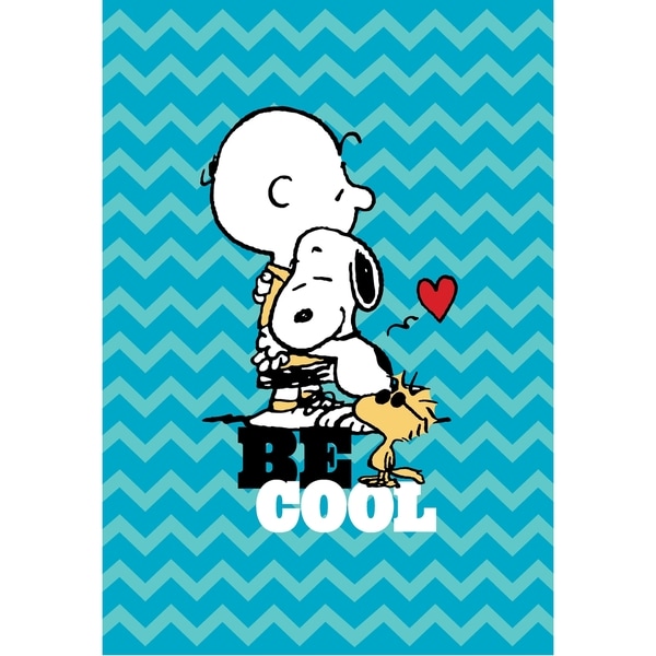 Peanuts Just Be Blanket and Woodstock Pillow Set