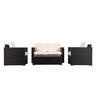 Sale !!!BroyerK 4-piece Outdoor Rattan Patio Furniture Set - Outdoor