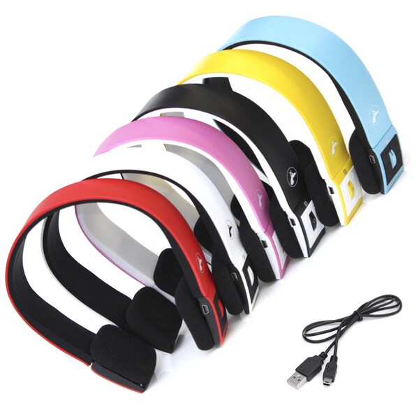 OxGord Bluetooth Wireless Stereo On-ear Headphones with Microphone