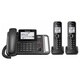 Panasonic KX-TG9582B Link to Cell DECT 6.0 2-handset 2-line Digital Cordless Phone