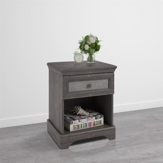 Altra Stone River Nightstand with Fabric Insert