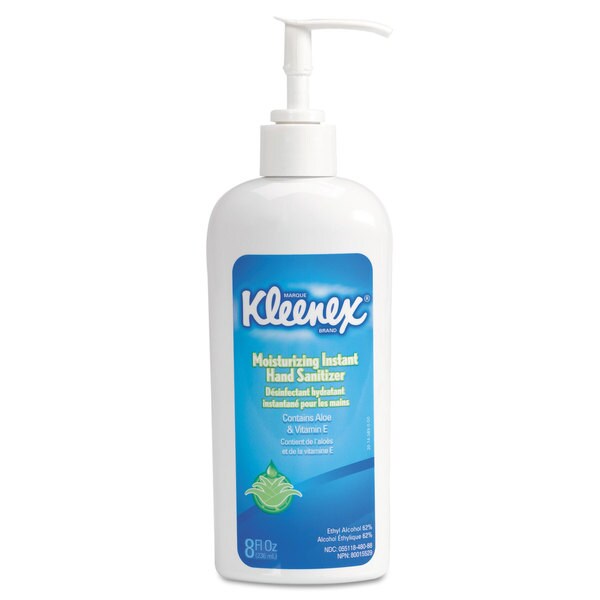 Kleenex Moisturizing Instant Hand Sanitizer, 8oz-Pump Bottle, White