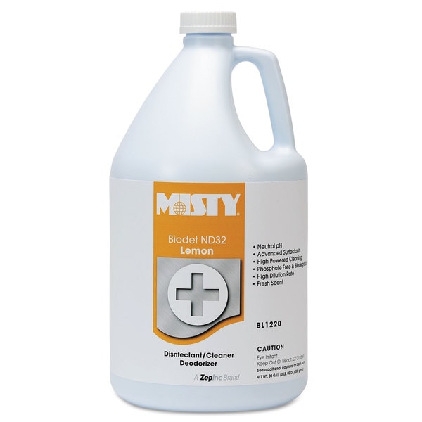 Misty BIODET ND-32, Lemon, 1gal Bottle, 4/Carton