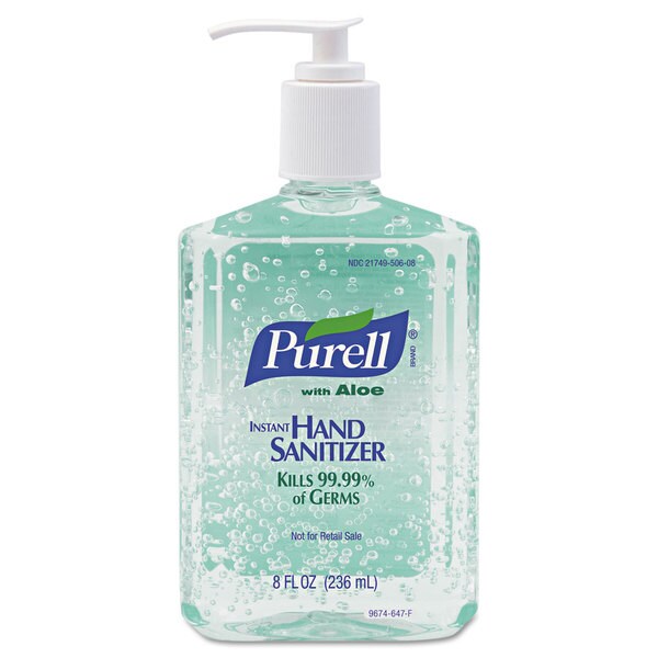 PURELL Advanced Instant Hand Sanitizer Gel, Floral Scent, 8 oz Bottle