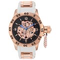 Rougois Rose Gold Men's Automatic Skeleton Naval Diver Watch