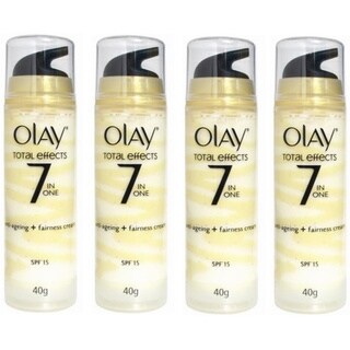 Olay Total Effects Antiageing and Fairness Cream 40-gram (Pack of 4)