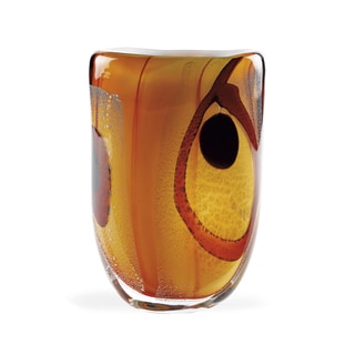 Sunrise Art Glass Oval Vase