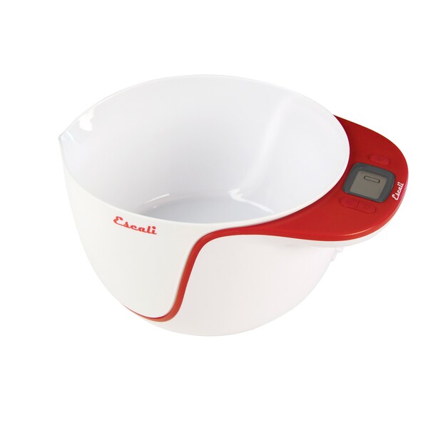 Escali Taso Apple Red Mixing Bowl Scale