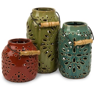 Candles & Holders that Match Uttermost Cutler Drum Shaped Accent Table