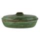 French Home 3.25 Qt Cilantro Green Stoneware Roaster with Lid