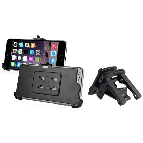 INSTEN Black Car Air Vent Phone Holder Mount With Phone Holder Plate