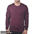 Men's Italian Cashmere and Cabled Silk Sweater
