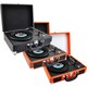 Pyle PVTTBT66 Bluetooth Recording Record Player Turntable with Built-in Battery and Speakers
