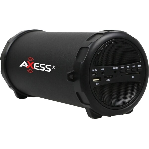 Axess SPBT1031-BK 2.1 Speaker System - 9 W RMS - Portable - Battery R
