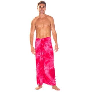 1 World Sarongs Men's Smoked Tie-dye Sarong (Indonesia)