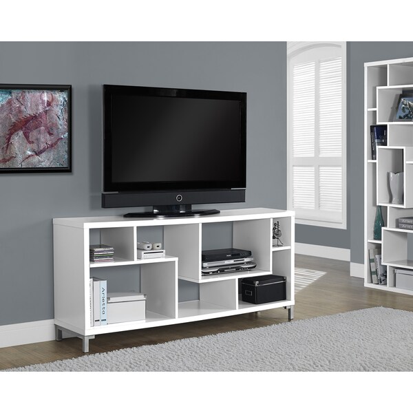 White Hollowcore 60inch TV Console 16857390