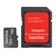 SanDisk microSD Flash Memory Card with SD Adapter