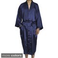 Leisureland Men's Satin Long 48-inch Kimono Robe