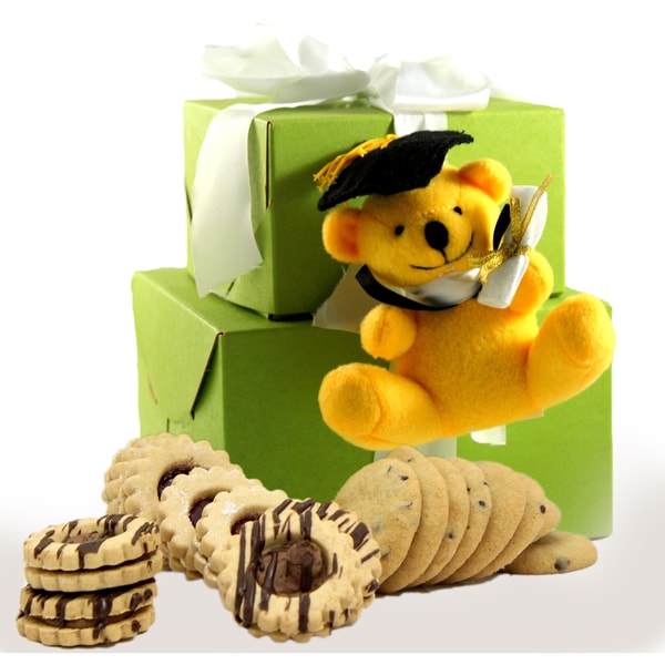 Happy Graduation Gluten-free Yellow Bear Gift Tower