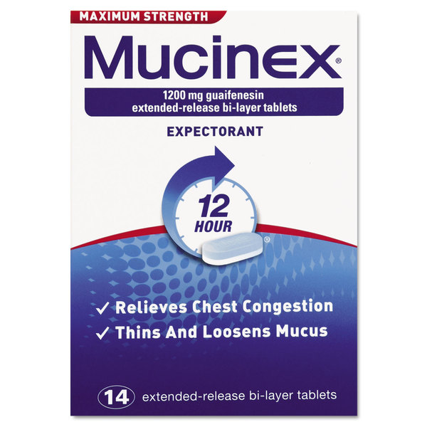 Mucinex Max Strength Expectorant Tablets 14 Count