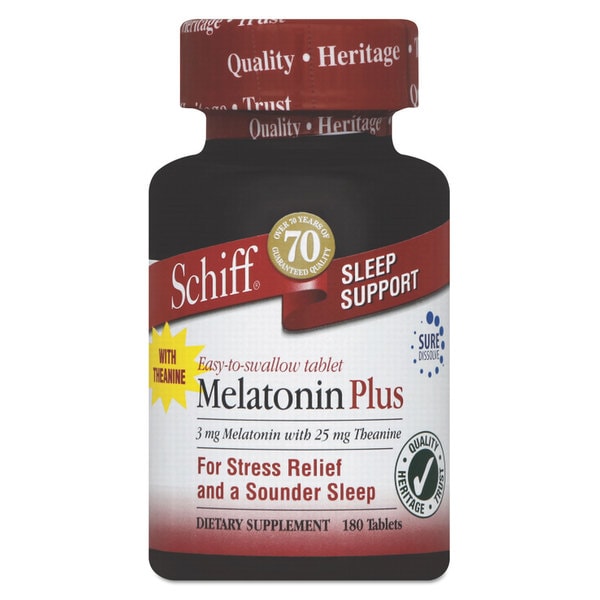 Schiff Melatonin Plus Tablet 180 Count