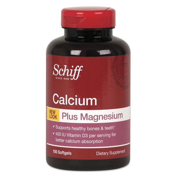 Schiff Calcium Magnesium with Vitamin D3 Softgel 100 Count