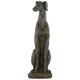 Espresso Brown Fiberstone Sitting Greyhound Dog