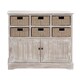 Wood Six-basket Cabinet
