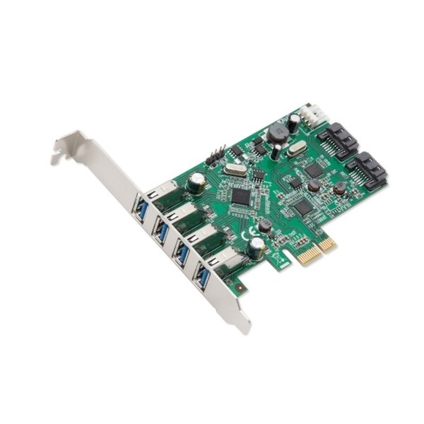 Syba 6-Port USB 3.0 SATAIII Pcie Revision 2.0 VLI/ Asmedia Chipsets With Standard/ Low Profile Brackets