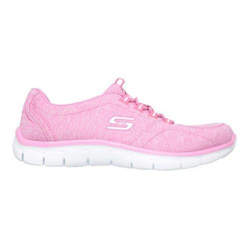 Women's Skechers Relaxed Fit Empire Heart To Heart Bungee Lace Shoe Pink