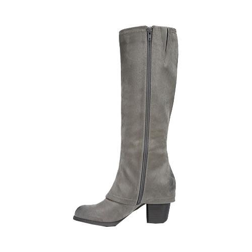 wide width gray boots