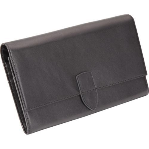 Royce Leather Diplomat Black Passport Wallet