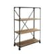 Metal/ wood Rolling Storage Shelf
