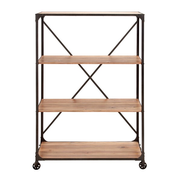 Metal/ wood Rolling Storage Shelf 16897870 Shopping
