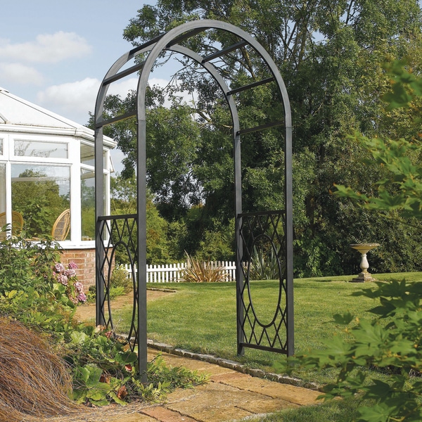 English Garden Steel Round Top Arbor 16903961 Shopping Big Discounts on
