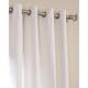 EFF Heavy Faux Linen Grommet Curtain Panel
