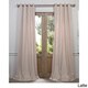 EFF Heavy Faux Linen Grommet Curtain Panel