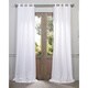 EFF Heavy Faux Linen Grommet Curtain Panel