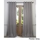 EFF Heavy Faux Linen Grommet Curtain Panel
