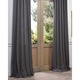 EFF Heavy Faux Linen Grommet Curtain Panel