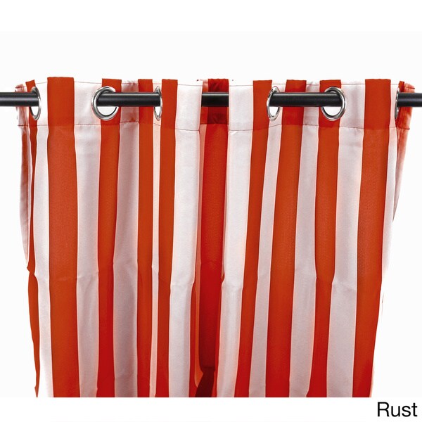 Jordan Manufacturing Indoor/ Outdoor Striped 84-inch Curtain Panel