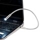 INSTEN Silver USB Flexible Reading Light For Notebook Laptop PC Desktop Computer
