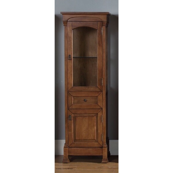 Brookfield Country Oak Linen Cabinet 16914446