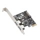 Syba 2-Port USB 3.0 PCI-Express Card Revision 1.0 Renesas Chipset With Full/ Low Profile Brackets