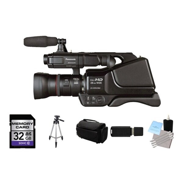 Panasonic AG-AC8PJ AVCCAM HD Shoulder-mount Camcorder   Bundle