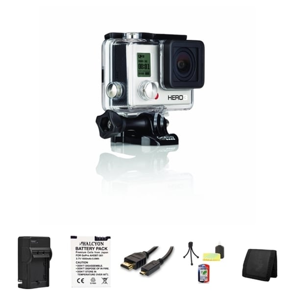 GoPro HERO3 White Edition Camera Accessory Bundle