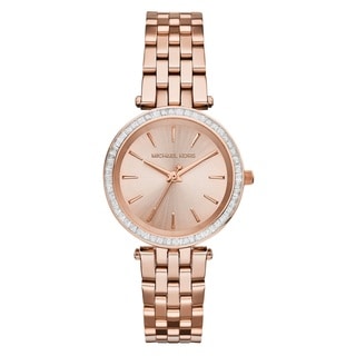Michael Kors Women's MK3366 'Darci' Crystal-set Rose Gold Tone Stainless Steel Watch