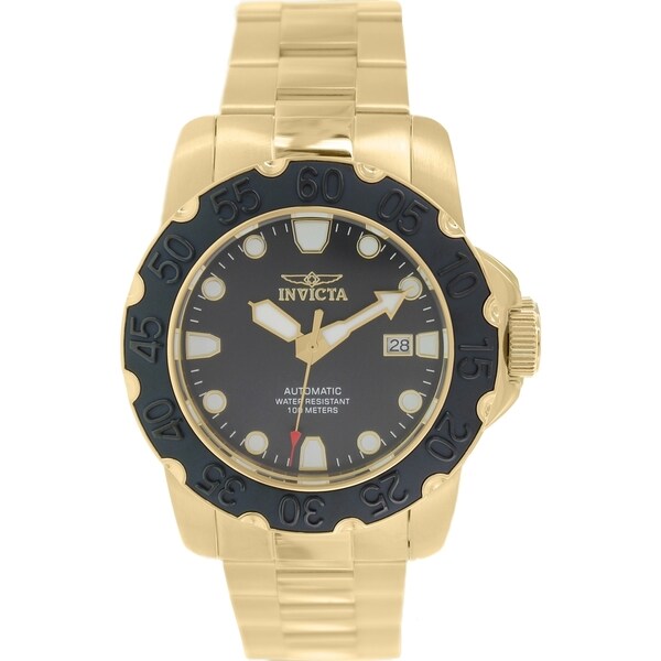 Invicta Men's Pro Diver 17090 Gold Stainless-Steel Automatic Watch