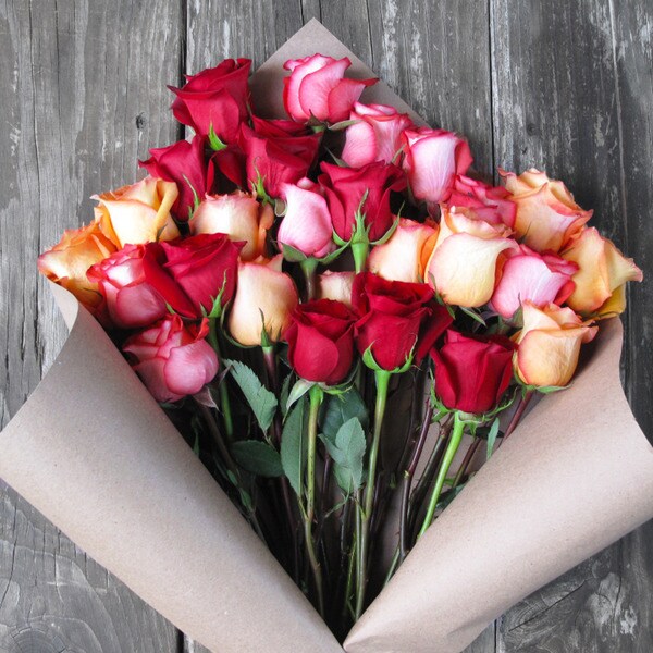 The Bouqs Volcano Collection 'Sunfire' Deluxe Rose Bouquet